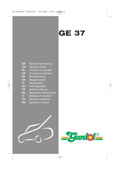 Gardol GE 37 Operator's Manual