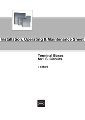 Stahl 8150/ Installation Operating & Maintenance Manual