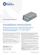 Color Kinetics Data Enabler IntelliPower Installation Instructions Manual