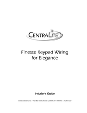 CentraLite Elegance Finesse Keypad Installer's Manual