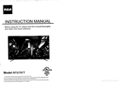 RCA RTU7877 Instruction Manual