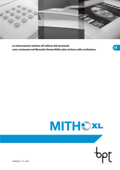 Bpt MITHO XL User Manual