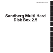 Sandberg Multi Hard Disk Box 2.5 Quick Start Manual