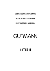 GUTMANN 11T581I Instruction Manual