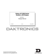 Daktronics Galaxy AF-3300 Series Manual