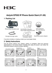 H3C Aolynk EP302 Quick Start Manual