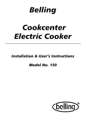 Belling Cookcenter 150 Installation & User's Instructions