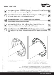 Hauff-Technik HSD200 SSG 1x110/125/135/160 b40 Installation Instructions Manual