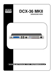 DAPAudio DCX-36 MKII Manual
