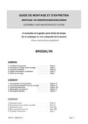Aquarine BROOKLYN Series Assembly And Maintenance Manual