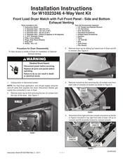 Whirlpool W10323246 Installation Instructions Manual