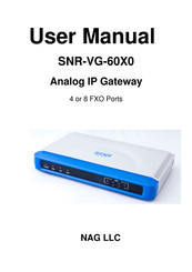 SNR SNR-VG-6040 User Manual