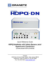 Dranetz HDPQ-DN-MVB Quick Reference Manual