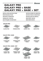 RAVAK GALAXY GIGANT PRO+ BASE + SET R Installation Instructions Manual