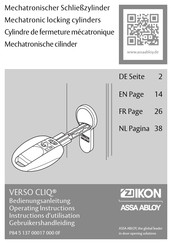 Assa Abloy IKON VERSO CLIQ Operating Instructions Manual