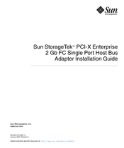Sun Microsystems StorageTek PCI-X Enterprise Installation Manual
