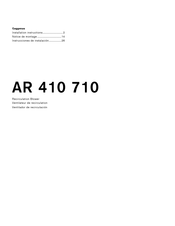 Gaggenau AR 410 710 Installation Instructions Manual