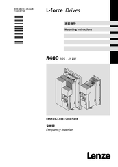 Lenze L-Force E84AV CC Series Mounting Instructions