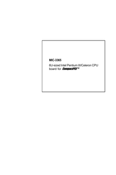 Advantech MIC-3365F Manual