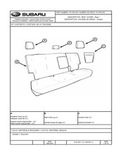 Subaru F411SFL020 Installation Instructions Manual