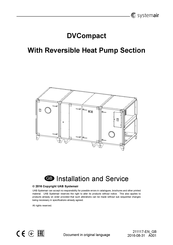 Systemair DVCompact DXR-50 Installation And Service