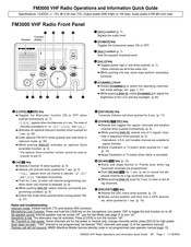 Furuno FM-3000 Operations And Information Quick Manual