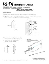 Sdc Z7835 Series Installation Instructions