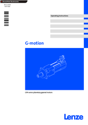Lenze G-motion GPA Series Operating Instructions Manual