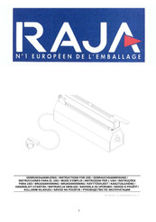 RAJA SK 621 Instructions For Use Manual