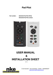 NKE Pad Pilot 90-60-545 User Manual & Installation Sheet