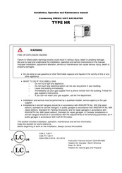 Eco-King HR230 Installation, Operation And Maintenance Manual