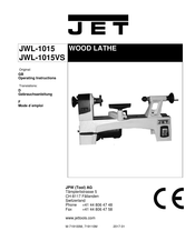 Jet JWL-1015VS Operating Instructions Manual