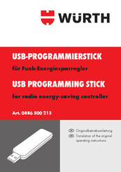Würth 0886 500 213 Operating Instructions Manual