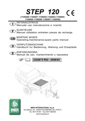 IMER STEP 120 Operating, Maintenance, Spare Parts Manual