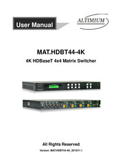 Altimium MAT.HDBT44-4K User Manual