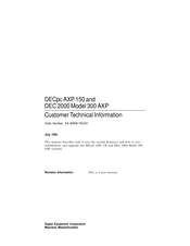 Digital Equipment DECpc AXP 150 Customer Technical Information