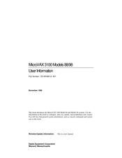 Digital Equipment MicroVAX 3100 98 User Information