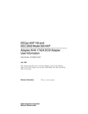 Digital Equipment Adaptec AHA-1742A User Information