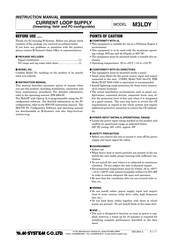 M-System M3LDY Instruction Manual