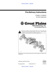 GREAT PLAINS CTA4000 Pre-Delivery Instructions