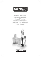 TERMOZETTA FACCIO IO Instruction Booklet
