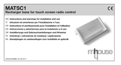 Mhouse MATSC1 Instructions And Warnings For Installation And Use