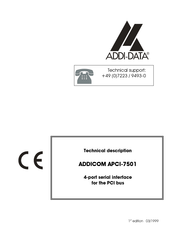 Addi-Data ADDICOM APCI-7501 Technical Description