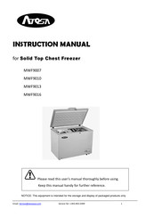 Atosa MWF9010 Instruction Manual