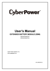 CyberPower BPE240V30ART3U User Manual