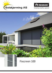 Solskjerming AS RENSON Fixscreen 100 EVO IM 1 Manual