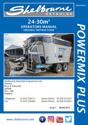 Shelbourne POWERMIX PLUS Series Operator's Manual