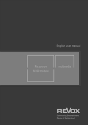 Revox Re:source MMM 01 User Manual