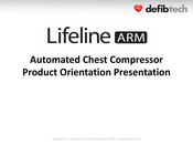 Defibtech Lifeline ARM Product Orientation Presentation