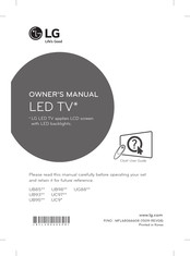 LG UB95-ZA Series Owner's Manual